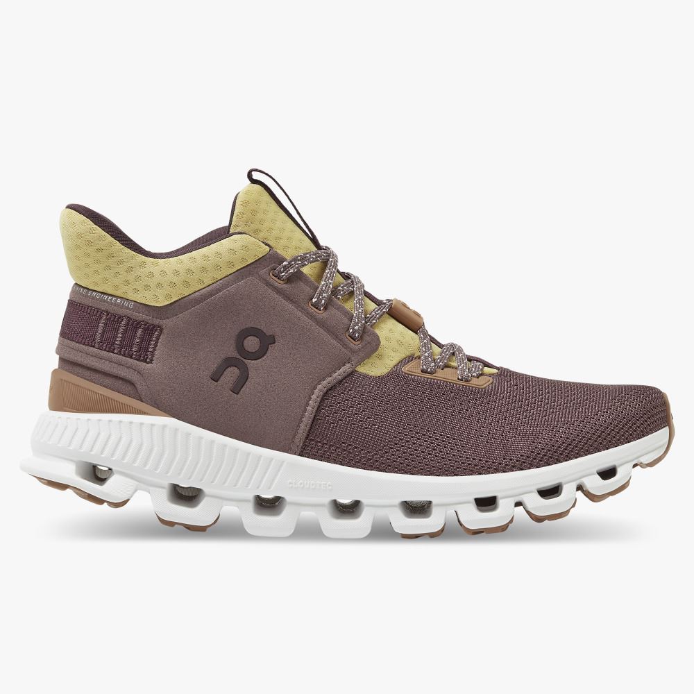 Scarpe da Ginnastica ON Cloud Hi Edge Donna Bordeaux Chiaro IT 70106